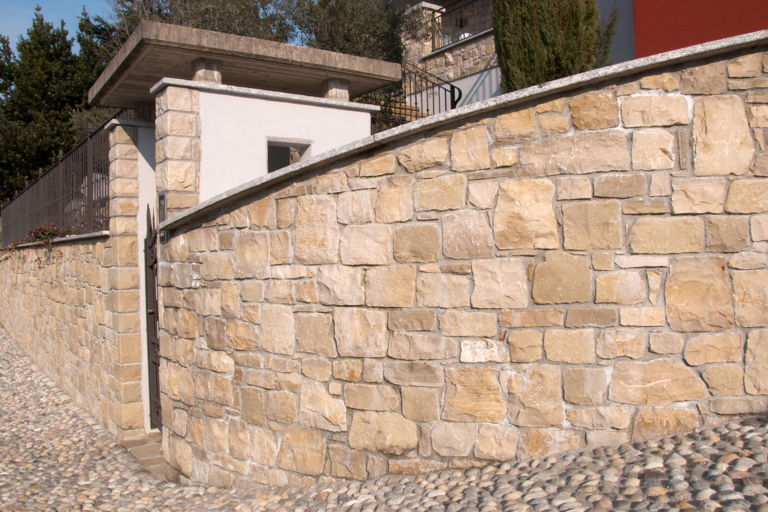 muro massello residenziale pietra cretaro