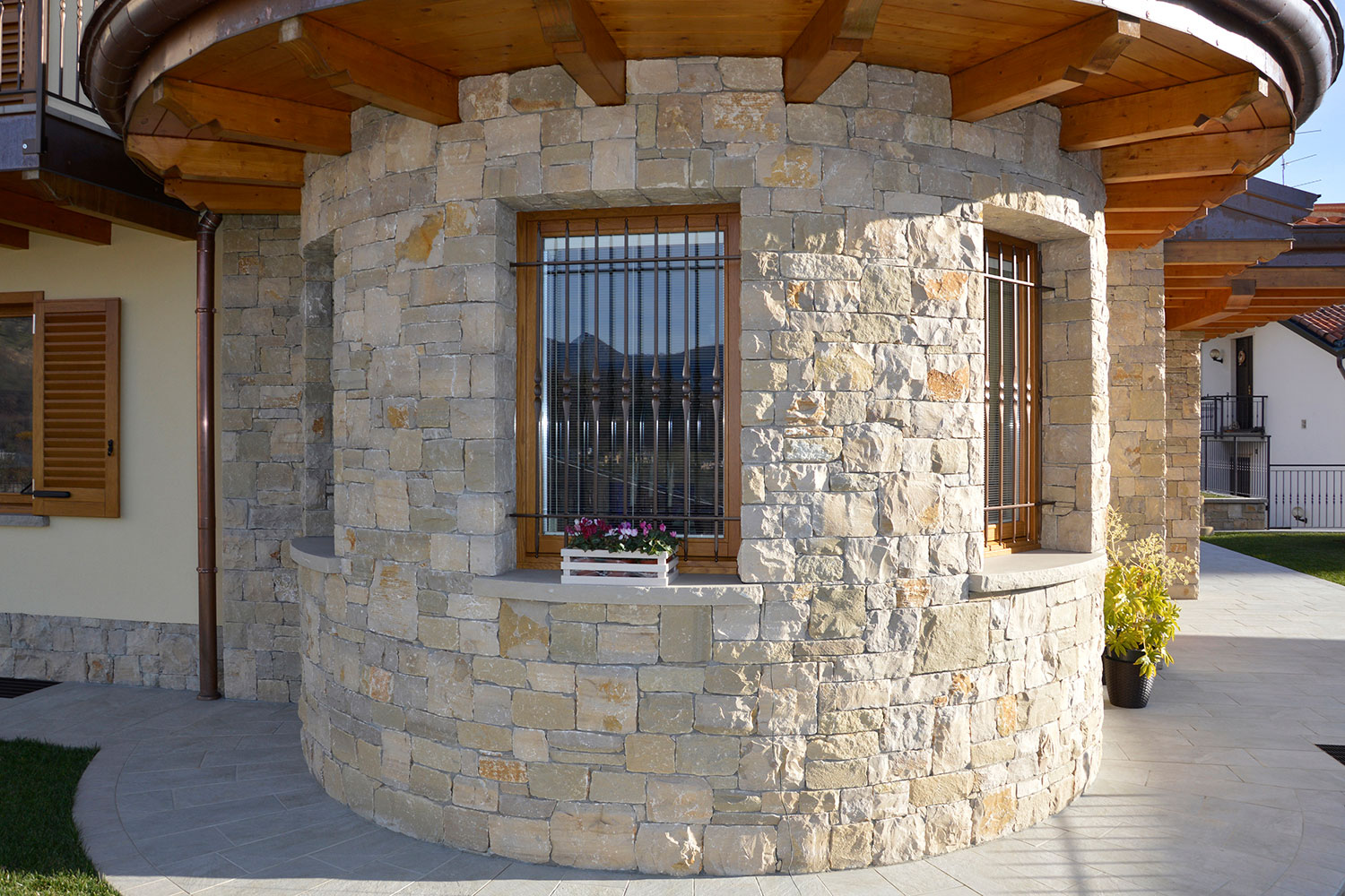 villa abitazione massello semisecco pietra credaro